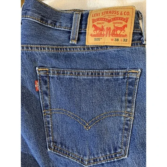 Levi’s 505 Mens 38x32 Jeans NWOT - Picture 3 of 7